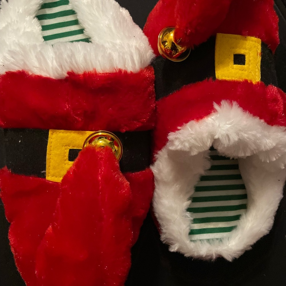 Christmas slippers with bells size S/M 5-8